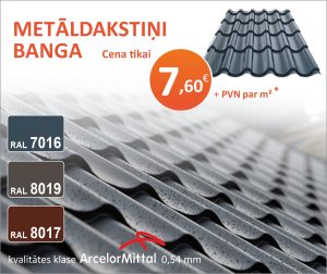 Metāldakstiņi BANGA akcija