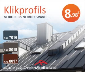 Akcija Klikprofils  Granite ULTRAmatt jumts