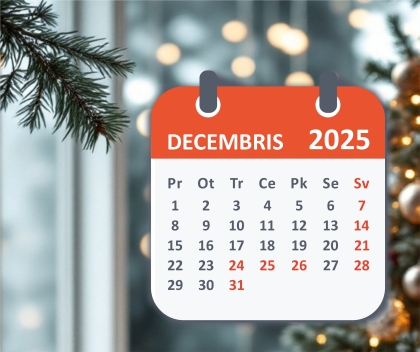 Business hours during the holidays