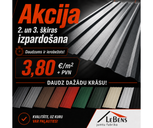 2 skiras izpardosana